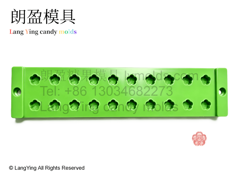 Five-Petal Flower Silicone Candy Molds_LangYing 朗盈 五瓣花形硅胶糖果模具