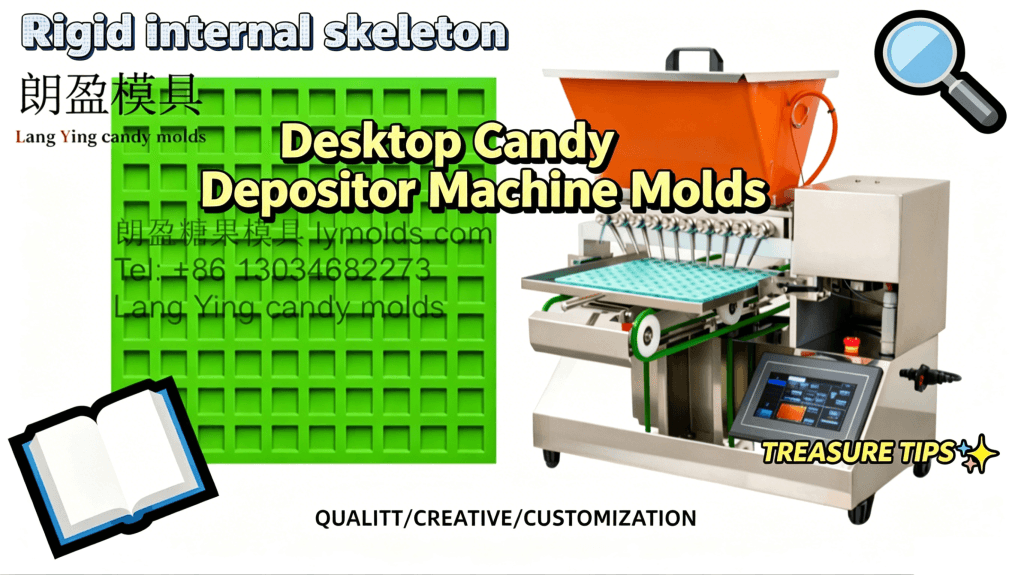 Desktop Candy Depositor: Mold Selection & Key Advantages of Silicone Molds with Rigid Internal Skeleton